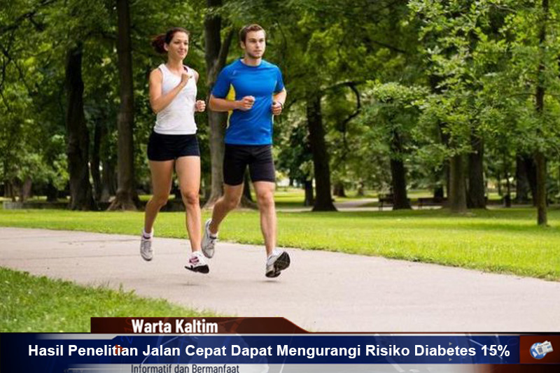 Hasil Penelitian Jalan cepat dapat mengurangi risiko diabetes 15
