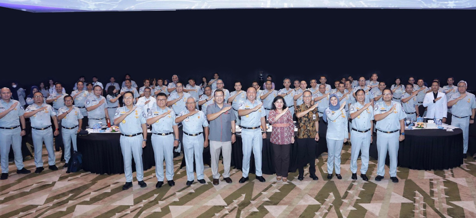 d Direktur Utama Jasa Raharja memberikan sambutan pembukaan Rakortas Jasa Raharja