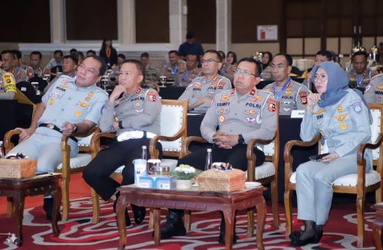 Jasa Raharja dan Korlantas Polri menyelenggarakan Rakernis Fungsi Penegakkan Hukum di Yogyakarta pada Selasa 5 November 2024