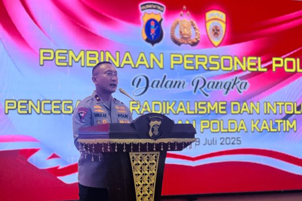  Cegah Radikalisme dan Intoleransi, Wakapolda Kaltim Pimpin Pembinaan Personel Polri