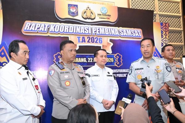 Jasa Raharja Perkuat Transformasi Digital dalam Rakor Pembina Samsat 2026 di Semarang