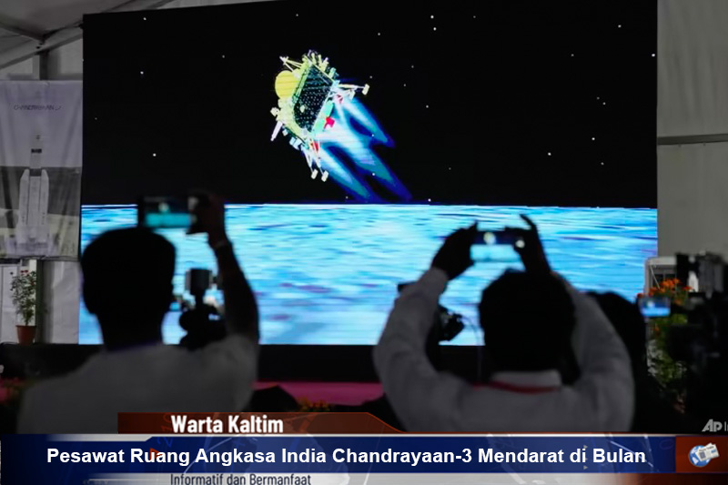  Pesawat Ruang Angkasa India Chandrayaan 3 Mendarat di Bulan