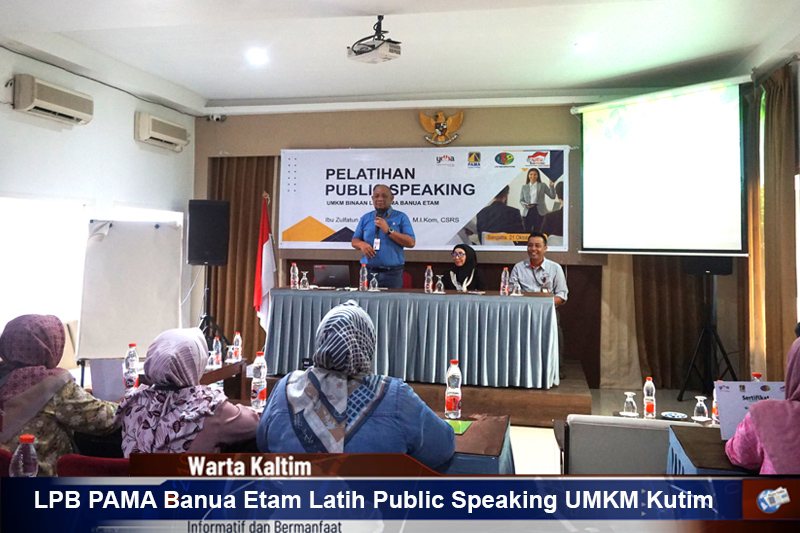 LPB PAMA Banua Etam Latih Public Speaking UMKM Kutim